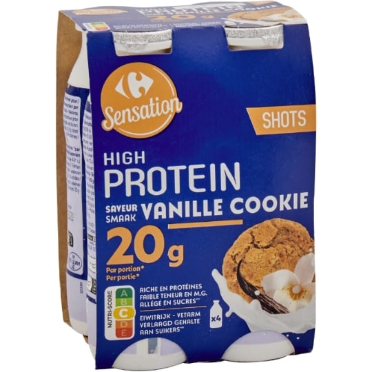 Spécialité à boire protéiné cookie CARREFOUR SENSATION