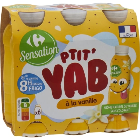 Yaourt à boire vanille CARREFOUR SENSATION
