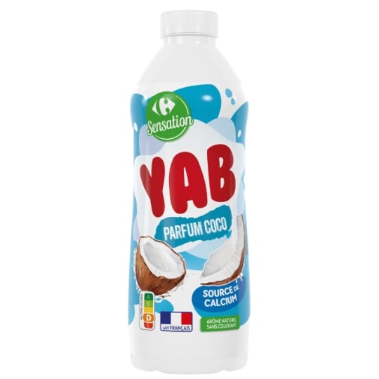 Yaourt à boire parfum coco CARREFOUR SENSATION