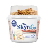 Skyr nature, avec granola noisette et riche en protéines CARREFOUR SENSATION