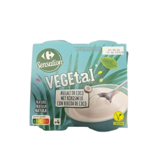Boisson à base de lait de coco au lait de coco, végan et sans produits d'origine animale CARREFOUR SENSATION