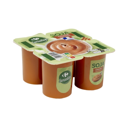 Dessert au soja sans conservateurs et au caramel CARREFOUR SENSATION