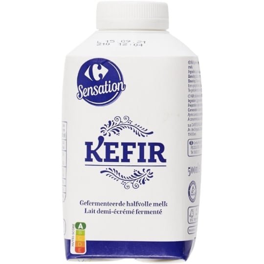 Kéfir doux au lait demi-écrémé fermenté CARREFOUR SENSATION