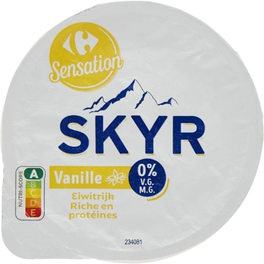 Skyr Vanille 0% MG CARREFOUR SENSATION