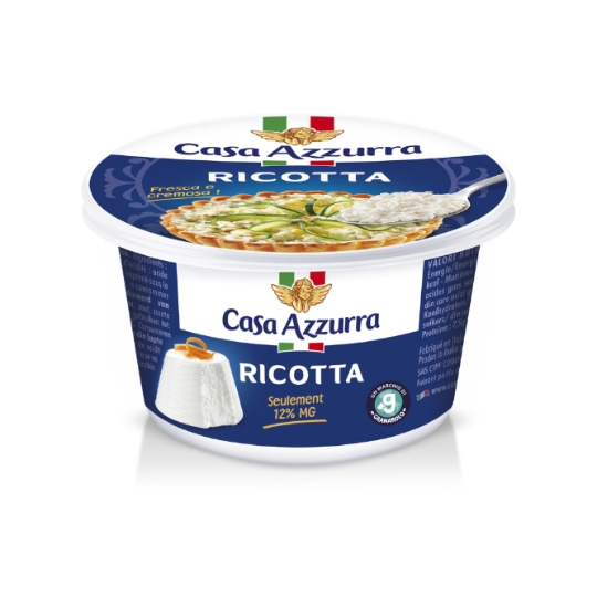 Ricotta 12% Mat.Gr. CASA AZZURRA
