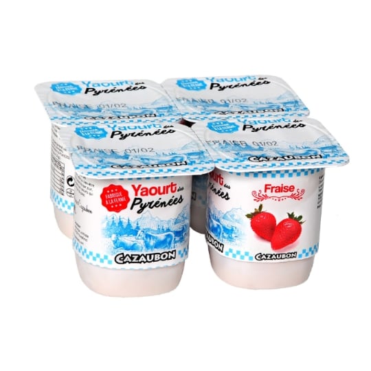 Yaourts fraise CAZAUBON