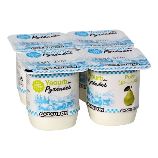 Yaourts poire CAZAUBON