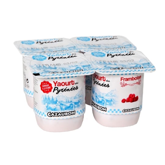 Yaourts framboise CAZAUBON