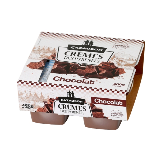 Crèmes des Pyrénées Saveur Chocolat CAZAUBON