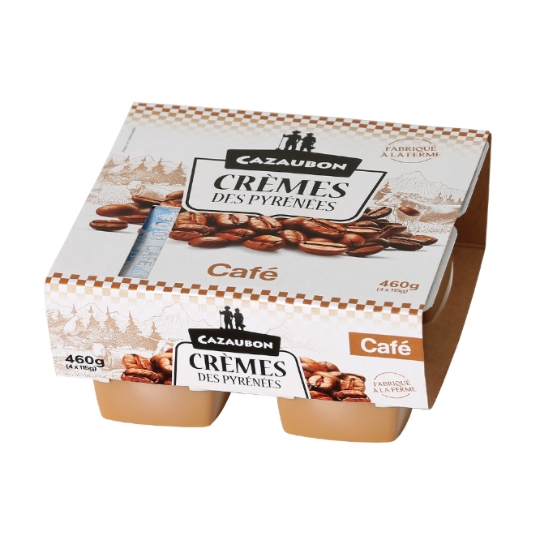 Crème dessert des Pyrénées Café Fabriquée à la Ferme CAZAUBON