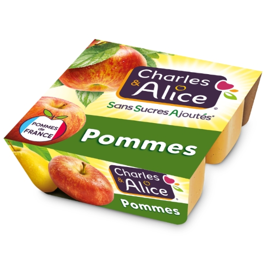 Compote Pomme Sans Sucres Ajoutés CHARLES & ALICE