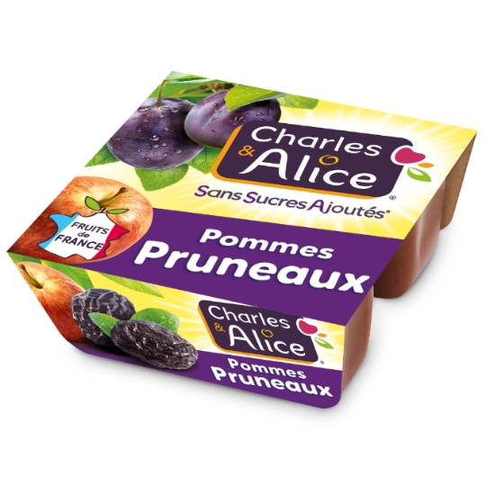 Compote Pomme Pruneau Sans Sucres Ajoutés CHARLES & ALICE