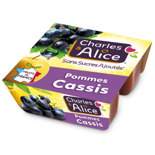 Compote Pomme Cassis Sans Sucres Ajoutés CHARLES & ALICE