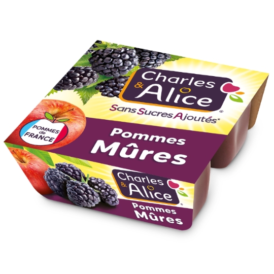 Compote Pomme Mûre Sans Sucres Ajoutés CHARLES & ALICE