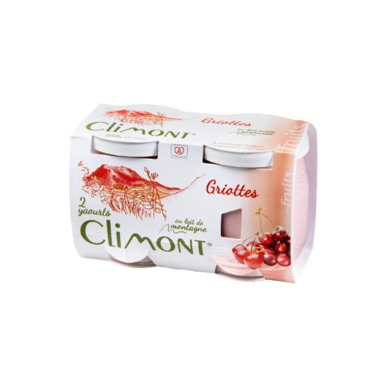 Yaourt Griottes au Lait de Montagne CLIMONT