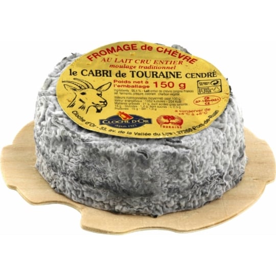 Fromage de Chèvre Au Lait Cru Entier Cendré CLOCHE D'OR