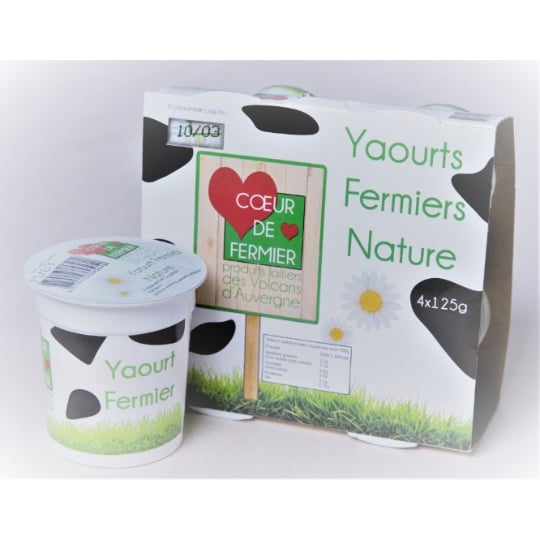 Yaourts Nature Fermiers COEUR DE FERMIER