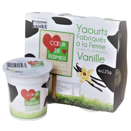 Yaourts Vanille COEUR DE FERMIER