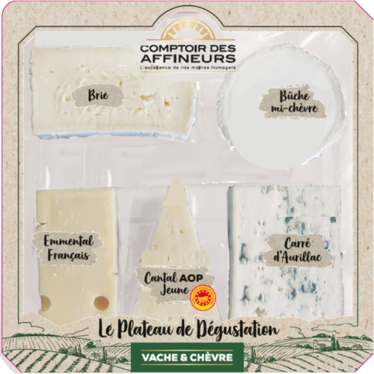 Plateau de Fromages Dégustation COMPTOIR DES AFFINEURS