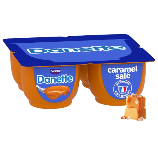 Crème dessert caramel beurre salé DANETTE