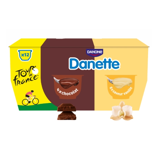 Crème dessert vanille chocolat DANETTE