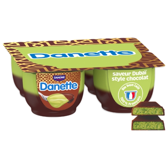 Crème dessert pistache chocolat DANETTE
