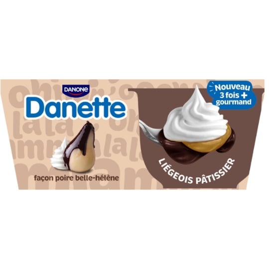 Liégeois Pâtissier Façon Poire Belle Hélène DANETTE