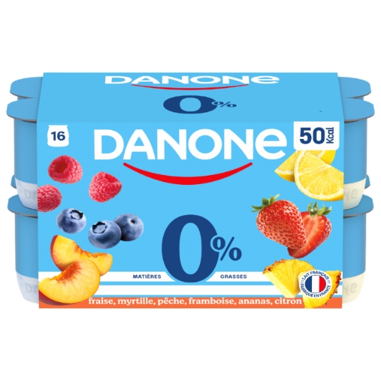 Yaourts aux Fruits 0% mg DANONE