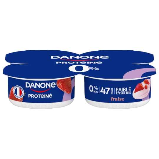 Fromage Blanc Protéiné 0% Fraise DANONE