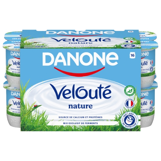 Yaourts Brassé Nature DANONE VELOUTE