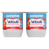 Yaourt aux fruits mixés fraise DANONE VELOUTE