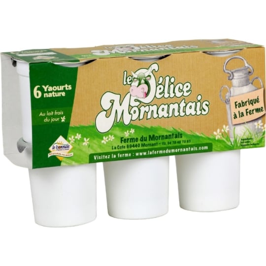 Yaourts Nature nature DELICE MORNANTAIS