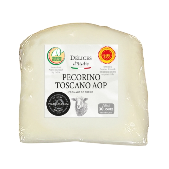 Pécorino Toscano AOP à Pâte Dure au Lait Cru de Brebis DELICES D'ITALIE