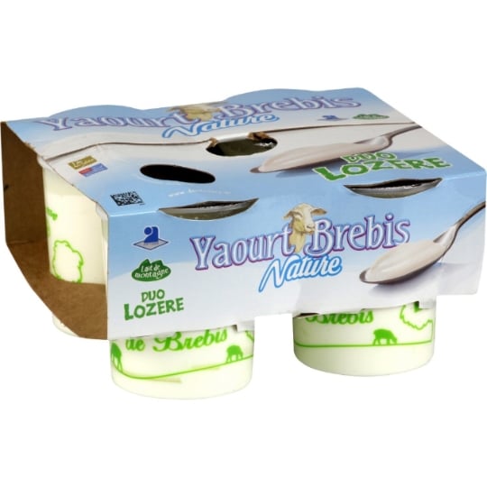 Yaourts Nature brebis nature DUO LOZERE