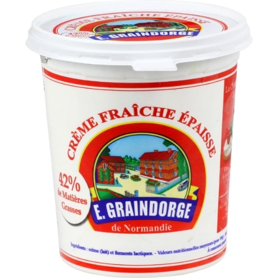 Crème Fraîche Epaisse De Normandie 42% Mat.Gr. E. GRAINDORGE