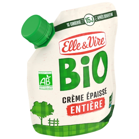 Crème Entière Bio Epaisse ELLE & VIRE