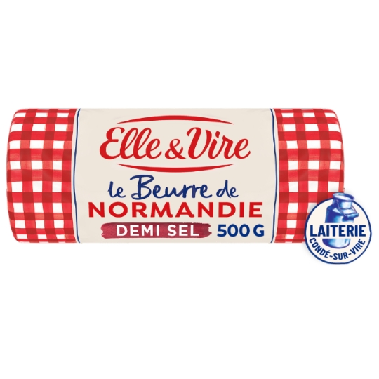 Beurre de Normandie Demi-Sel 80% ELLE & VIRE