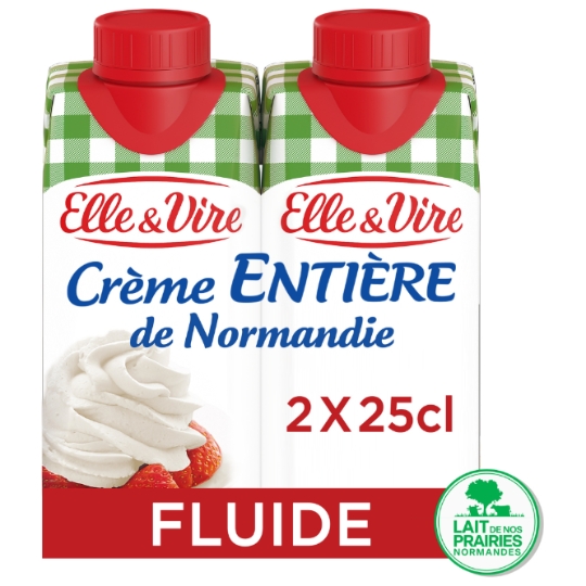 Crème Uht Fluide Entière 30% Mg  ELLE & VIRE