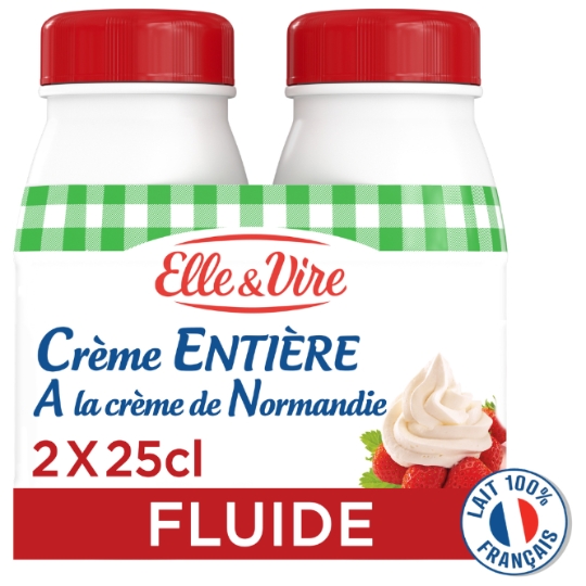 Crème Uht Fluide Entière ELLE & VIRE