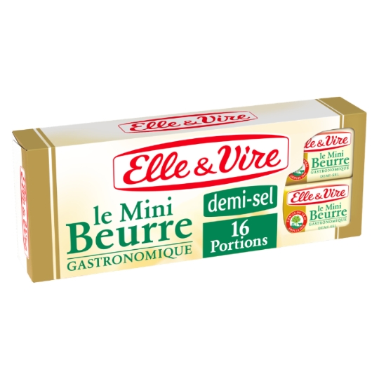 Mini beurre   gastronomique demi-sel ELLE & VIRE