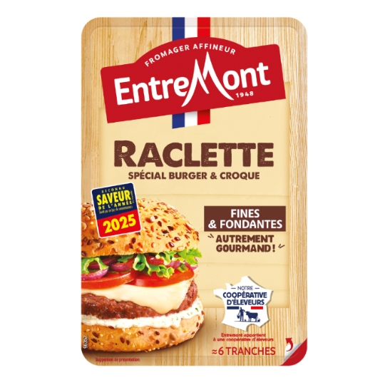 Fromage en Tranches Raclette Spécial Burger & Croque ENTREMONT