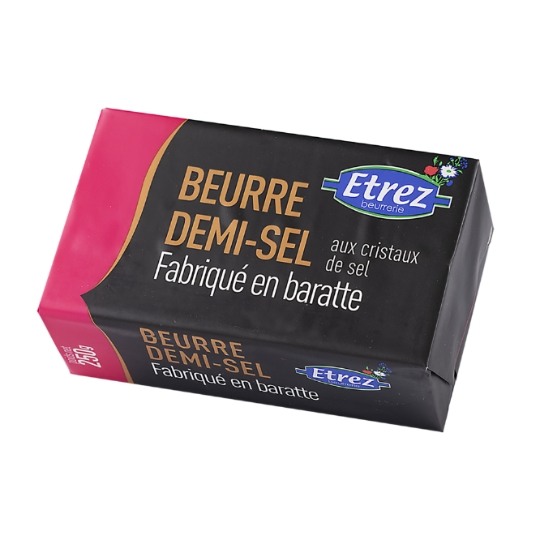 Beurre Demi-sel en baratte ETREZ