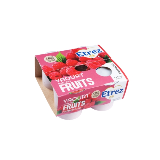 Yaourts framboise ETREZ