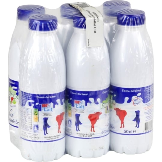 Lait Demi-Ecrémé Stérilisé UHT FAIREFRANCE