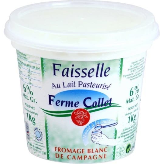 Fromage Blanc 6% MG Nature FERME COLLET