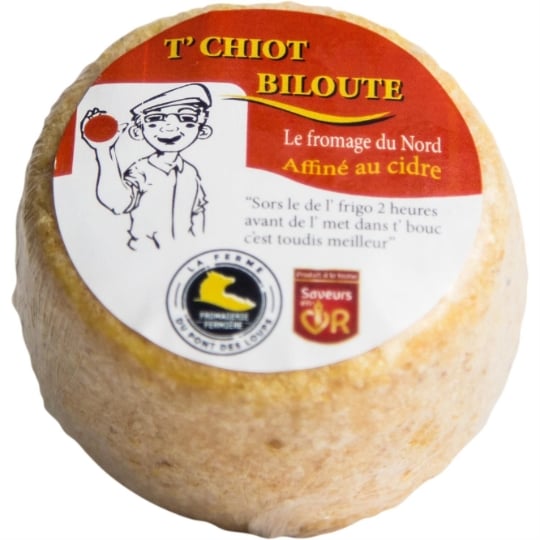 Fromage T'Chiot Biloute Affiné au Cidre FERME DU PONT DES LOUPS
