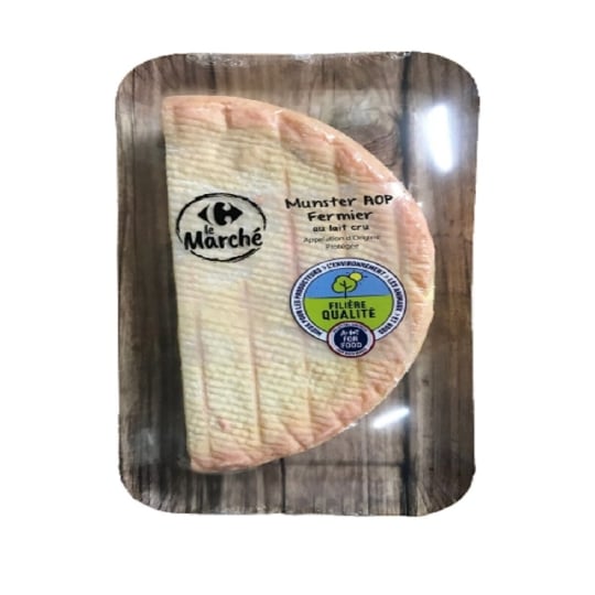 Fromage Munster fermier AOP FILIERE QUALITE CARREFOUR