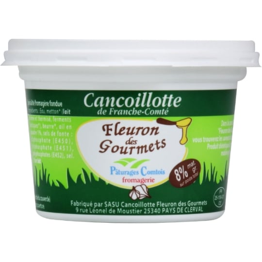 Cancoillotte A L'Ail 5% Mat.Gr. FLEURON DES GOURMETS