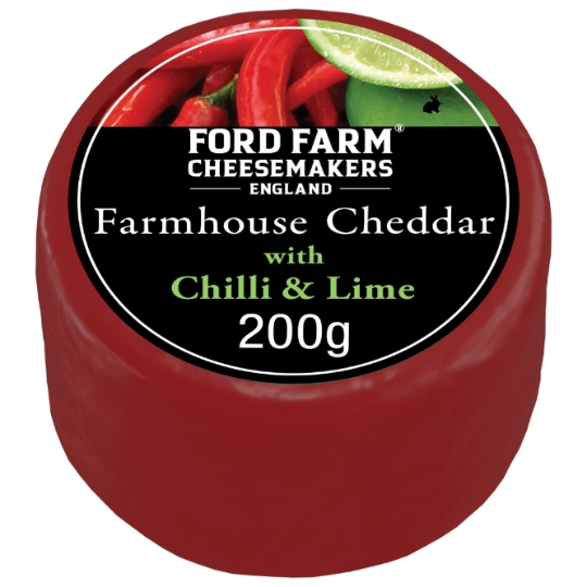 Cheddar à la Marmelade de Citron Vert au Piment et aux poivrons Rouges et Verts FORD FARM