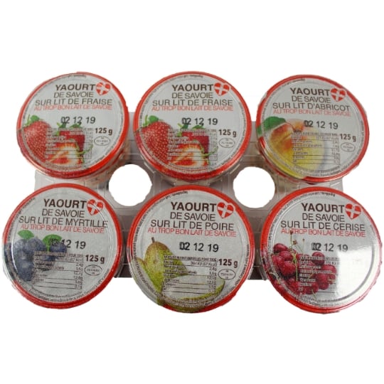 Yaourts sur lit de Fruits Rouges FRAICHE ATTITUDE